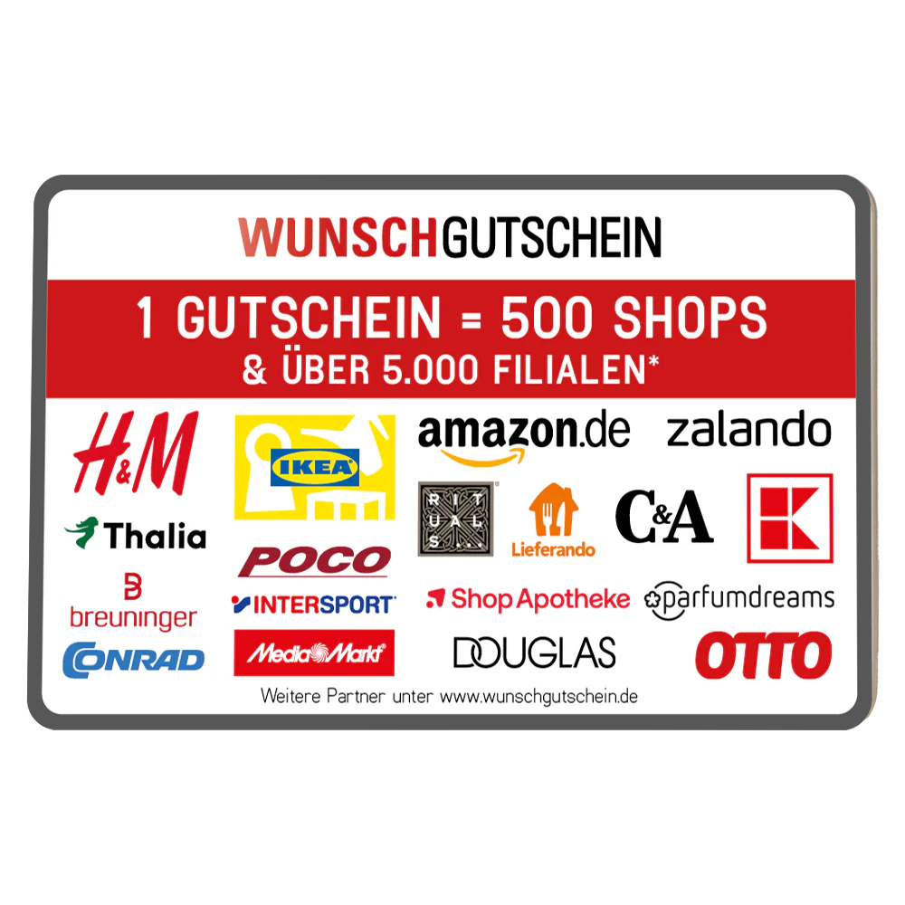 WunschGutschein im Wert von 150 €