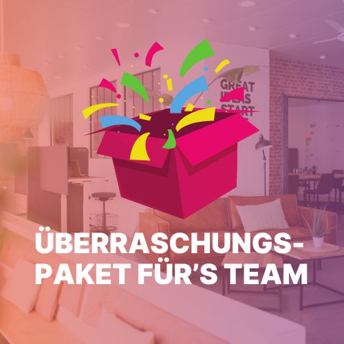 Überraschungs-Paket für dein Team bei deiner nächsten Buchung