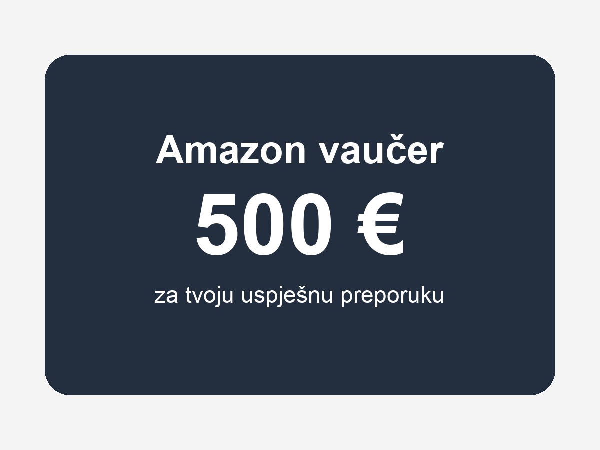 Amazon vaučer 500 €