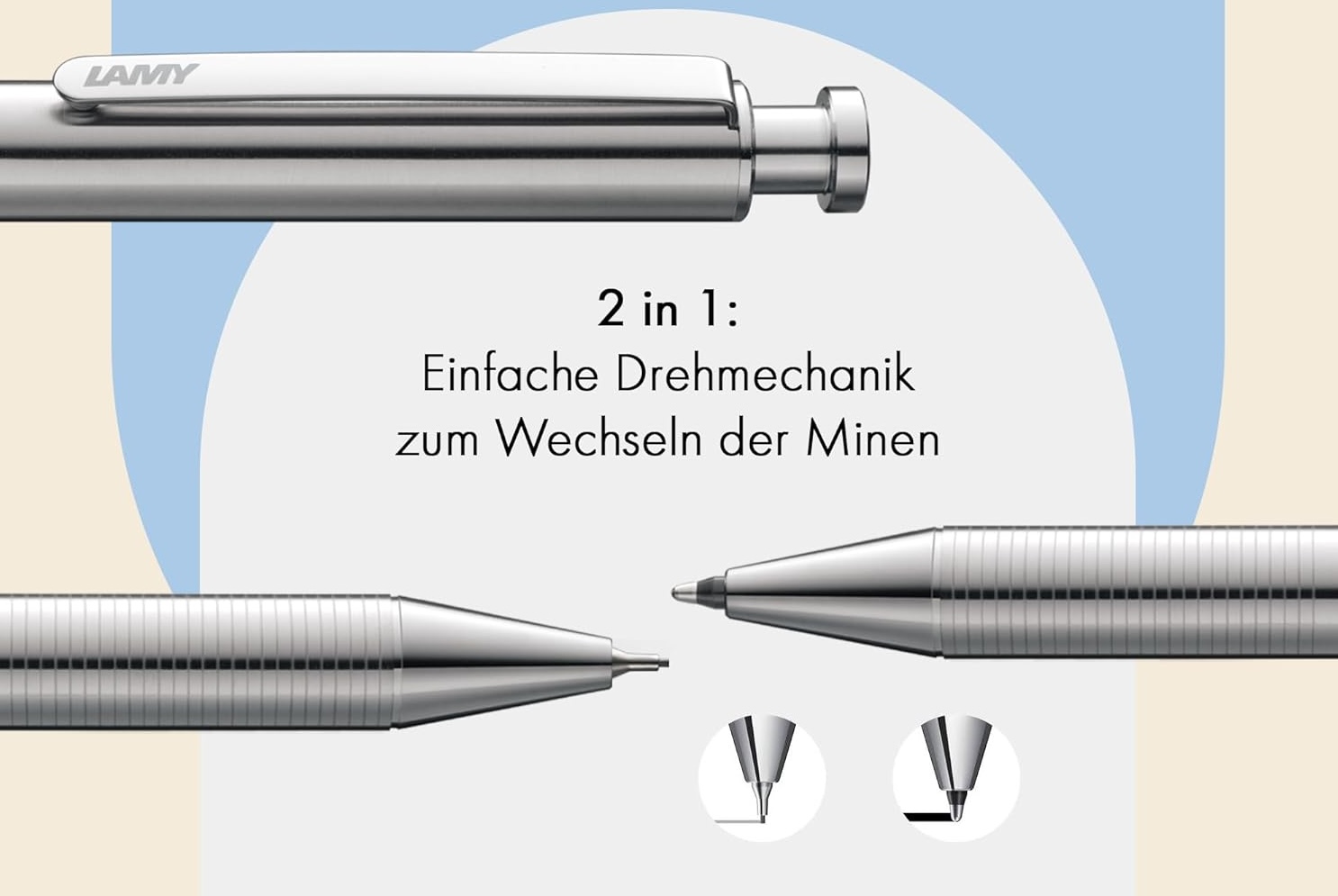 Edler und personalisierter Druckbleistift & Kugelschreiber in Einem
