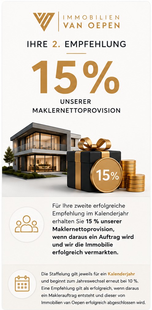 15 % - 2. erfolgreiche Empfehlung