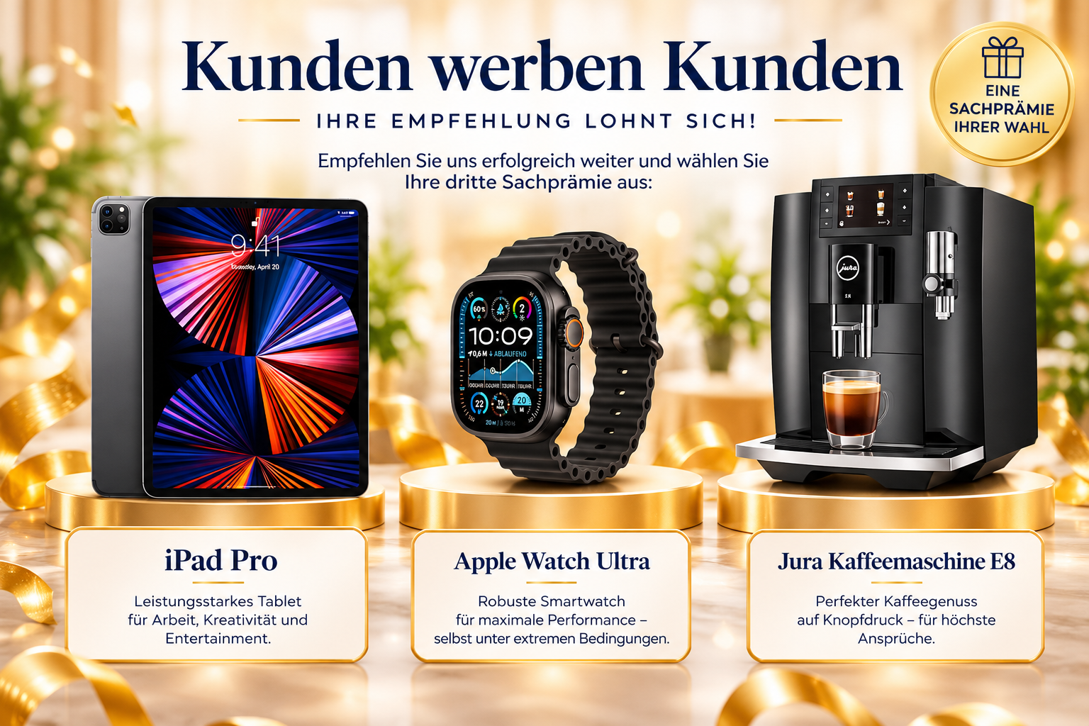 IPad Pro - Apple Watch - Kaffeemaschine